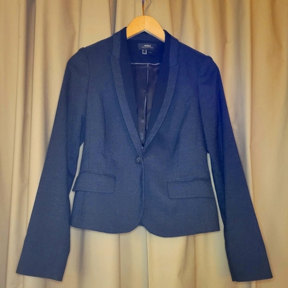 Mexx Cropped Plaid Blazer Women's Size 6 - Picture 1 of 6